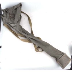 German WWII Pioneer Troops Mine &amp; Gas Warning Flag Set with Carry Case 