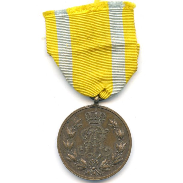 German WW1 Saxony Friedrich August 1914 medal in bronze