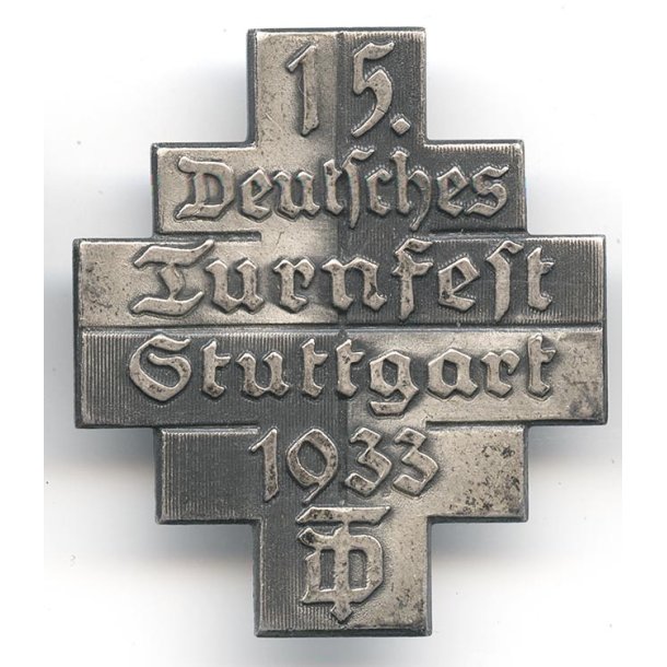 German WW2 15th Deutsches Turnfest Stuttgart 1933 badge