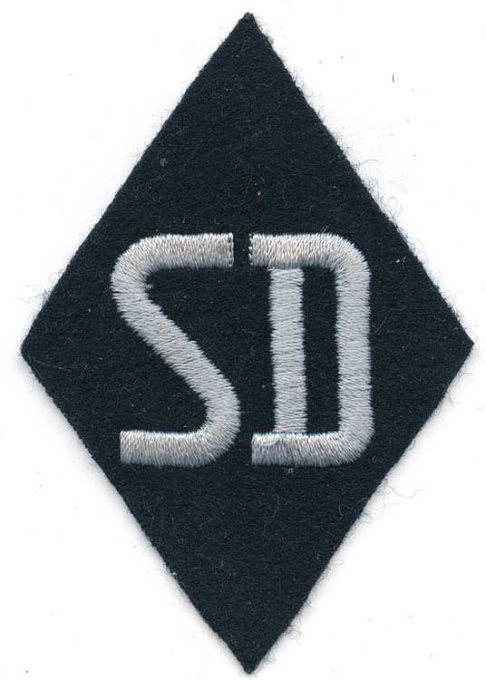 SS Sicherheitsdienst Sleeve diamond - German WW1-2 Cloth insignia ...