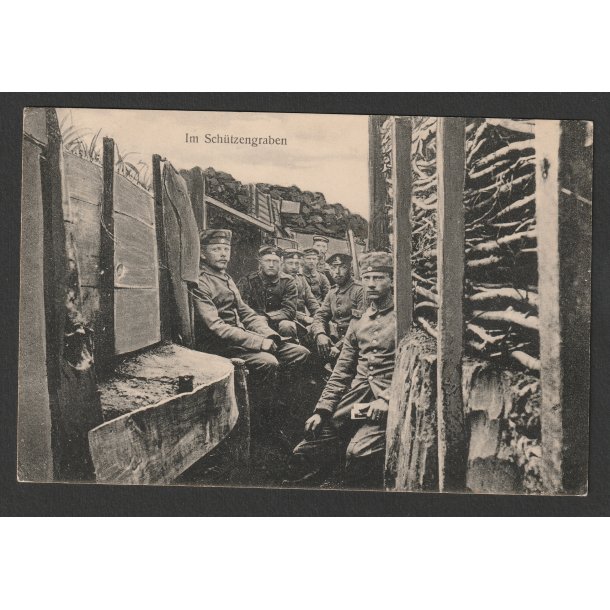 German WWI feldpost postcard - Im Schtzengraben
