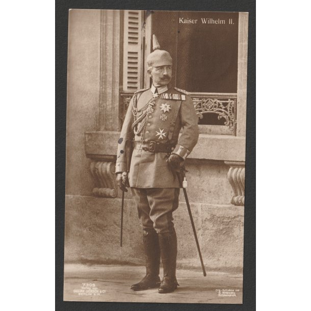 German WWI feldpost postcard - Kaiser Wilhelm II