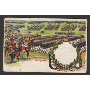 German WWI feldpost postcard - Kaiserparade 1912