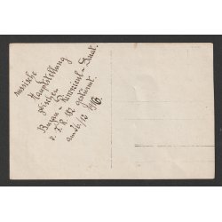 German WWI feldpost postcard - Stormed Russian trenches