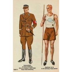 German WW2 SA Sport shirt insignia Gruppe "HA" (Hansa)