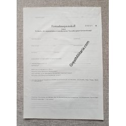 DDR, Grenztruppen protocol - Illegal border crossing