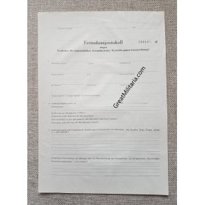 DDR, Grenztruppen protocol - Illegal border crossing