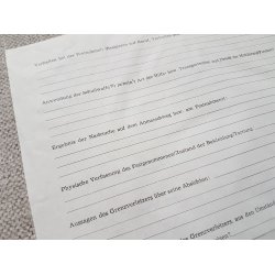 DDR, Grenztruppen protocol - Illegal border crossing