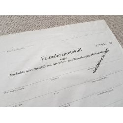 DDR, Grenztruppen protocol - Illegal border crossing