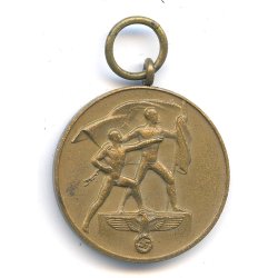German WW2 October 1 1938 Commemorative Medal - Cased