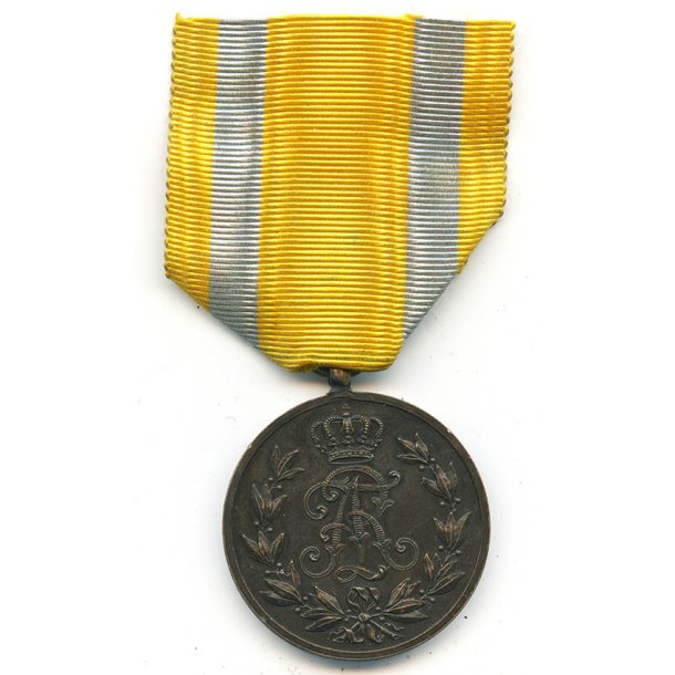 German WW1 Saxony Friedrich August 1914 medal in bronze
