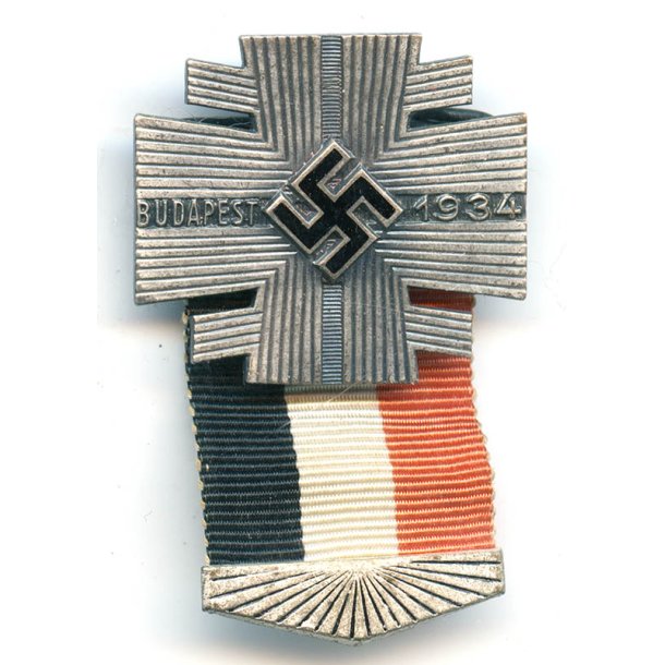 German WW2 Turnerbund commemorative badge (Budapest, 1934)