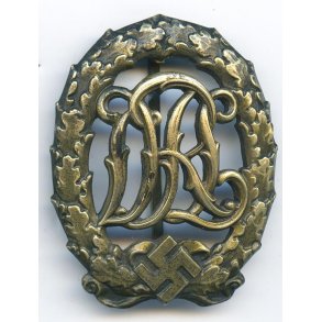 German WW2 DRL sports badge in bronze 'Jena Wernstein'