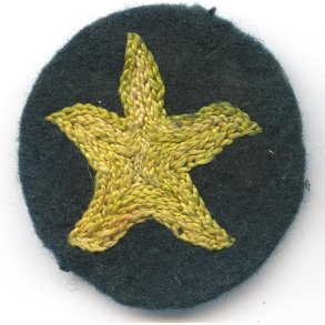 German WW2 Kriegsmarine Coastal Artillery starfish cap badge