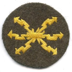 German WW2 Radio operator Afrikakorps/Tropical sleeve badge