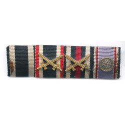 German WW2 Air Raid Protection / Luftschutz medal 2nd class with ribbon bar