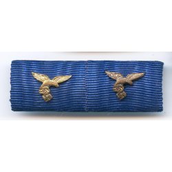 German WW2 4 +12 years Luftwaffe Long Service Award ribbon bar