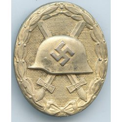 German WW2 Wound badge in gold 1939 � 'L/17' Hermann Werstein, Jena
