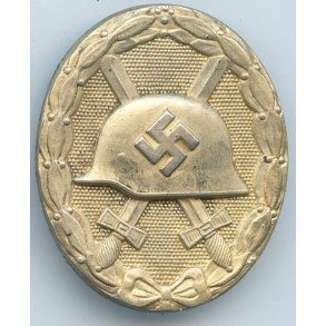 German WW2 Wound badge in gold 1939 � 'L/17' Hermann Werstein, Jena