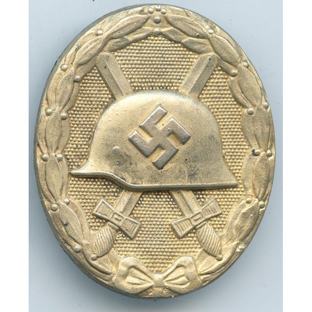 German WW2 Wound badge in gold 1939 � 'L/17' Hermann Werstein, Jena