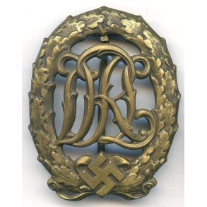 German WW2 DRL sports badge in bronze 'Jena Wernstein'