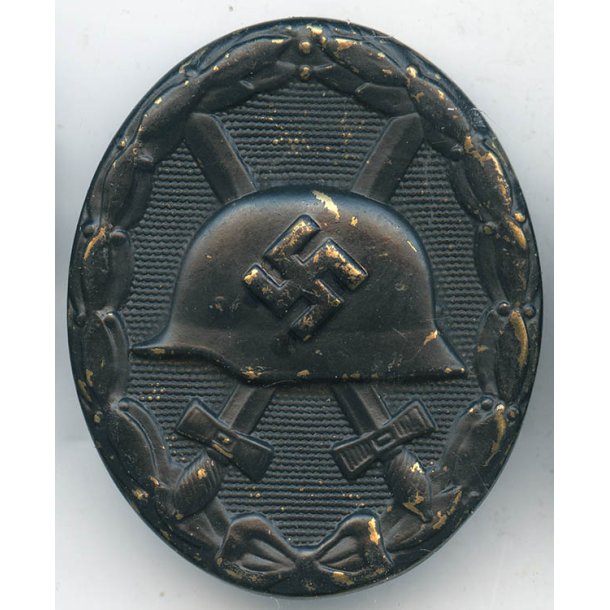 German WW2 Wound badge in black 1939 - Brass