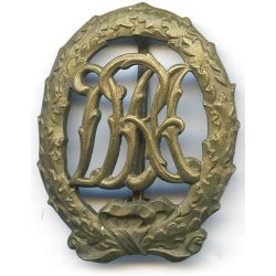 German WW2 DRA sports badge in bronze  + Miniature