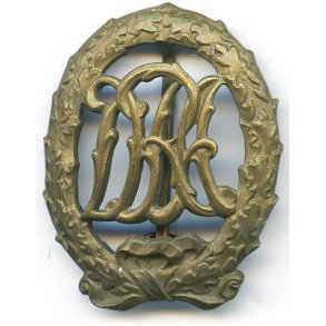German WW2 DRA sports badge in bronze  + Miniature