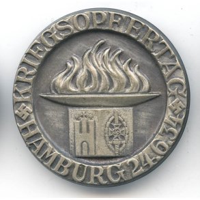 German WW2 NSKOV War Victims day - Hamburg 1934