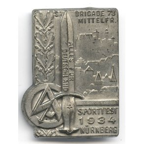 German WW2 Sportfest SA Brigade 78 Mittelfranken 1934 Nrnberg