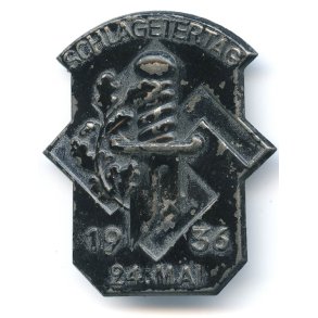 1936 Schlagetertag (Albert Leo Schlageter Day) Swastika and Broken Sword tinnie