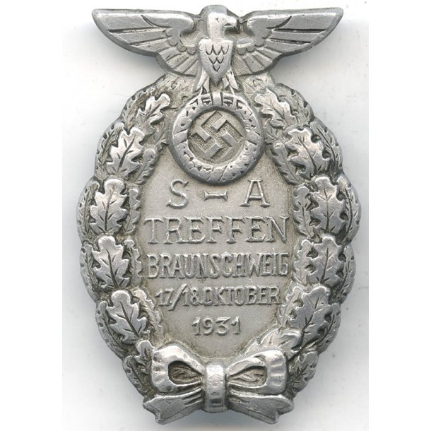 SA Treffen Braunschweig 17./18. Oktober 1931 badge