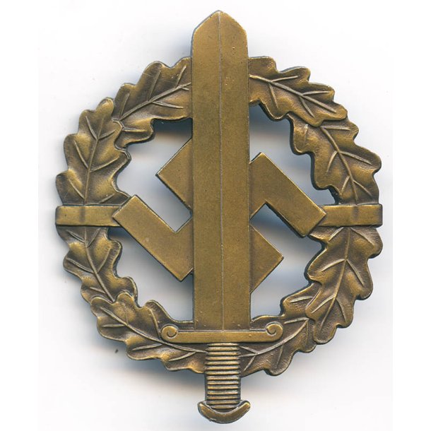 German WW2 SA Sports badge in bronze 'Karl Hensler'