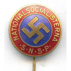 Swedish SNSP member's badge