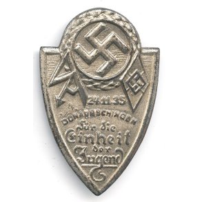 German WW2 1935 Hitler Youth / SA Event Badge � 