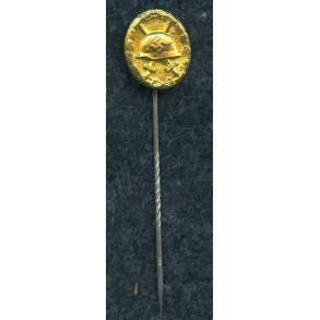 German WW2 Wound badge in gold 1939 'L/15' miniature