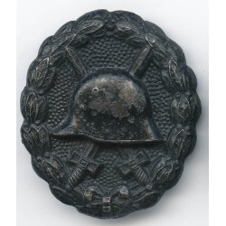 German WW1 Wound badge in black 1914 'H.T'