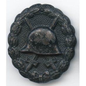 German WW1 Wound badge in black 1914 'H.T'