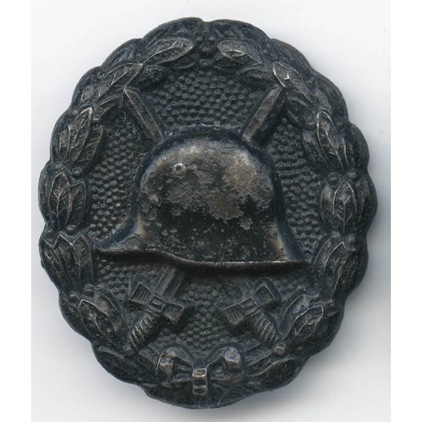 German WW1 Wound badge in black 1914 'H.T'