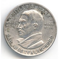 German WW2 Hitler's Dank Gau Westfalen-Nord badge