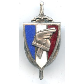 German WW2 Collaborator Vichy France L.F.C. badge (Button hole device)