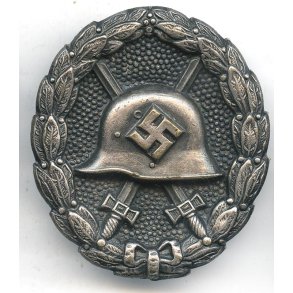 German WW2 Wound badge in silver 1936-1939 'Legion Condor' 'Juncker'