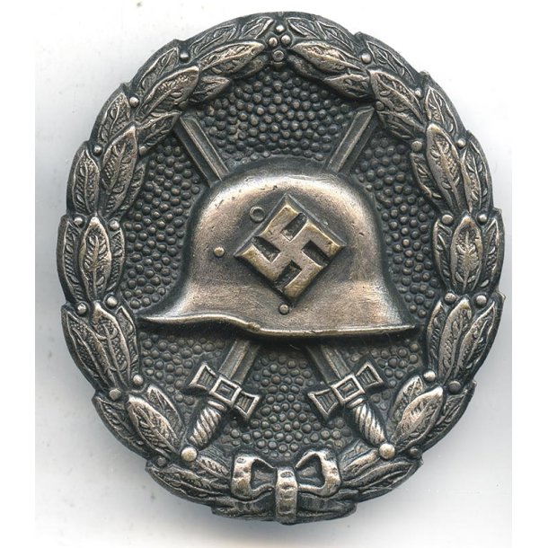 German WW2 Wound badge in silver 1936-1939 'Legion Condor' 'Juncker'