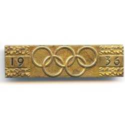 German WW2 1936 Berlin Olympics Souvenir Bar Pin