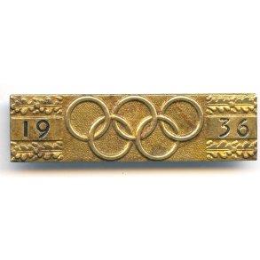 German WW2 1936 Berlin Olympics Souvenir Bar Pin