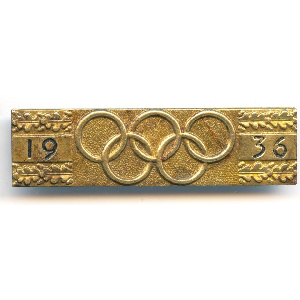 German WW2 1936 Berlin Olympics Souvenir Bar Pin