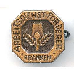 German WW2 Nationalsozialistischer Arbeitsdienst (NSAD), F�rderer "Franken" badge