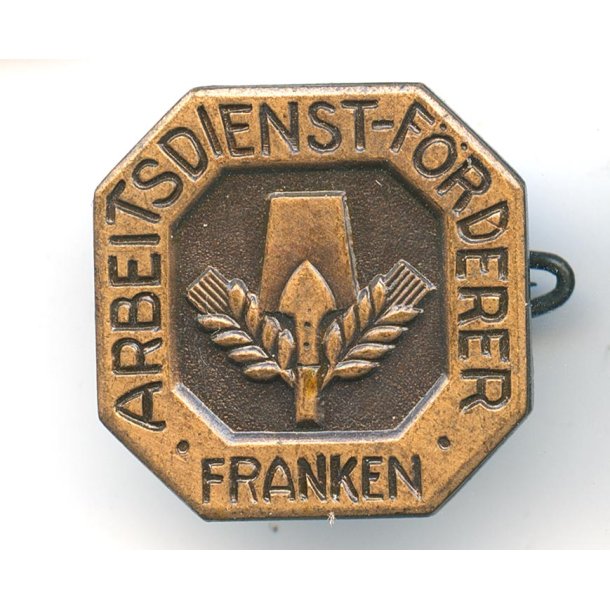 German WW2 Nationalsozialistischer Arbeitsdienst (NSAD), F�rderer "Franken" badge