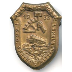 German WW2 NSBO Gautag Mittelfranken 1933 Day Badge