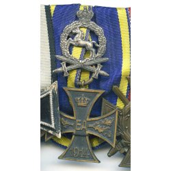 German WW1 3-place medal bar